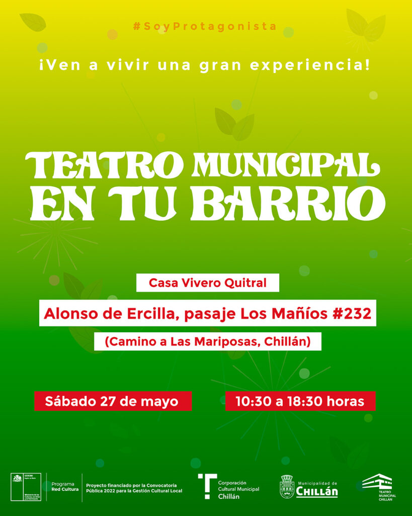 3 era jornada de “Teatro municipal en tu barrio” en Casa Vivero Quitral