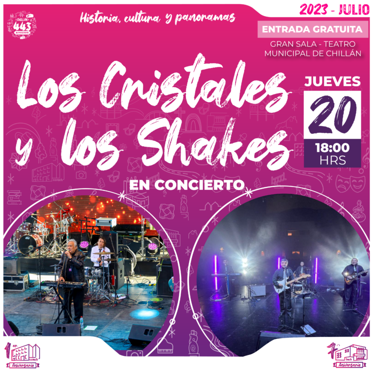 Un viaje al recuerdo: Los Cristales y Los Shakes presentarán gran concierto en el Teatro Municipal