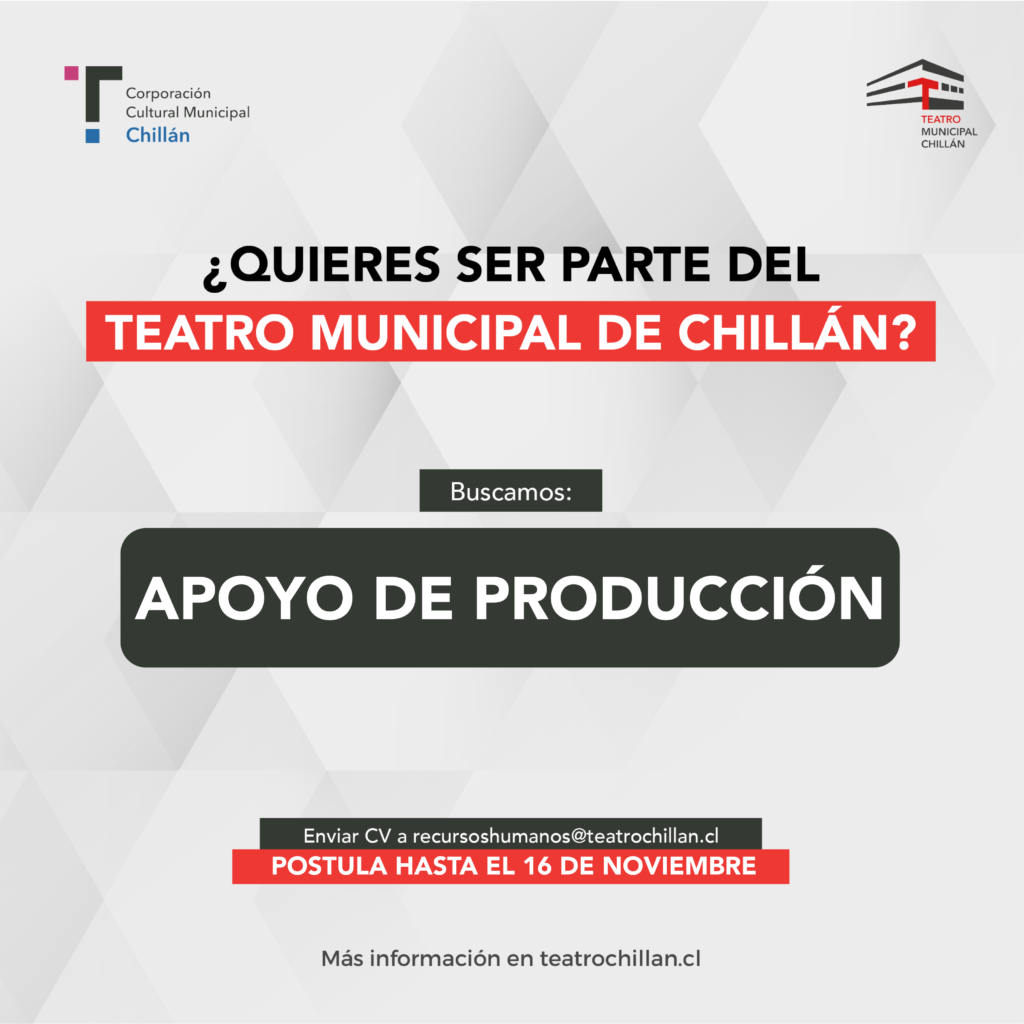 El Teatro Municipal de Chillán busca 
